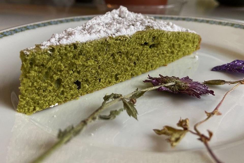 Grüner Tee Kuchen