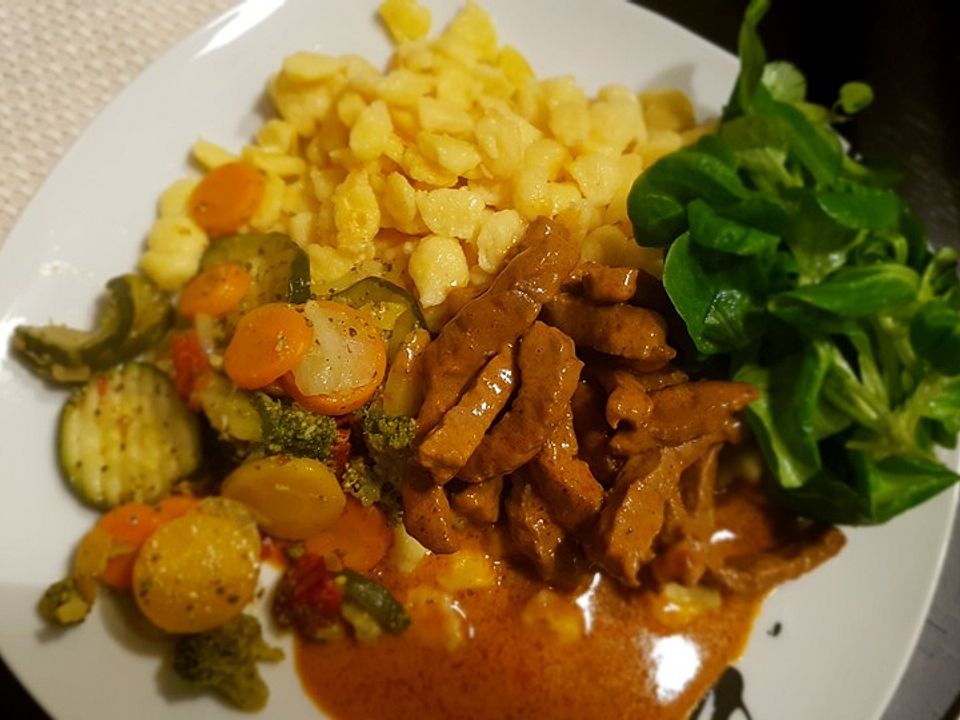 Flambiertes Geschnetzeltes vom Rind mit Whisky von Happiness | Chefkoch