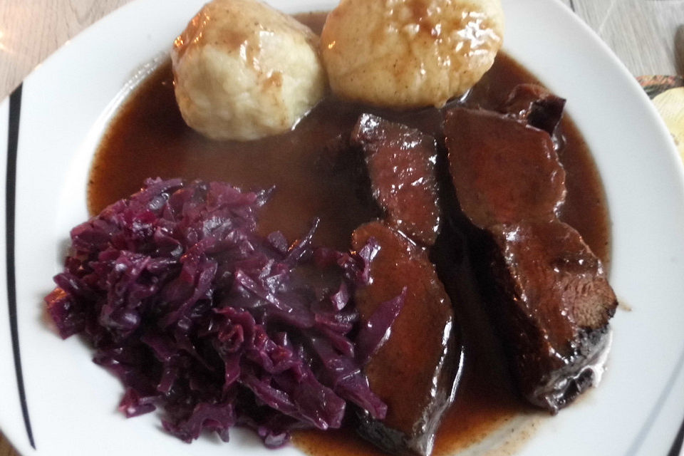 Rheinischer Sauerbraten vom Pferd