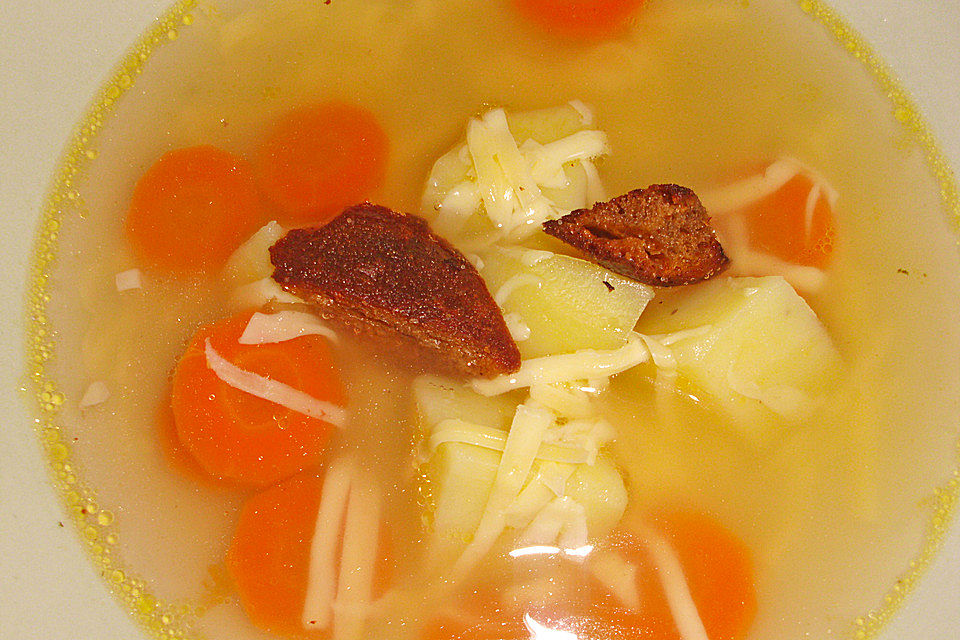 Tschechische Knoblauchsuppe