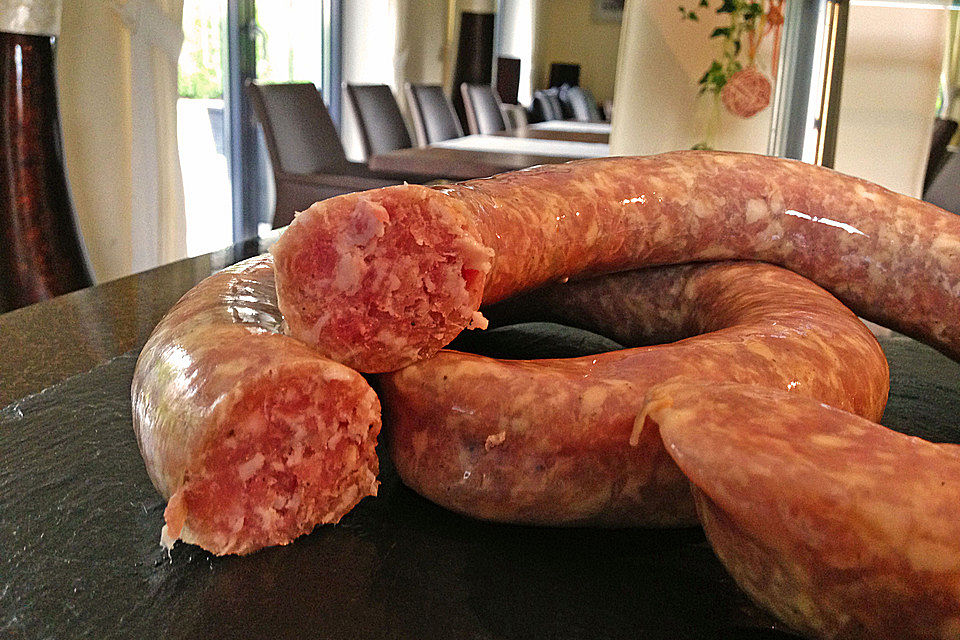 Bauernbratwurst - grobe Bratwurst