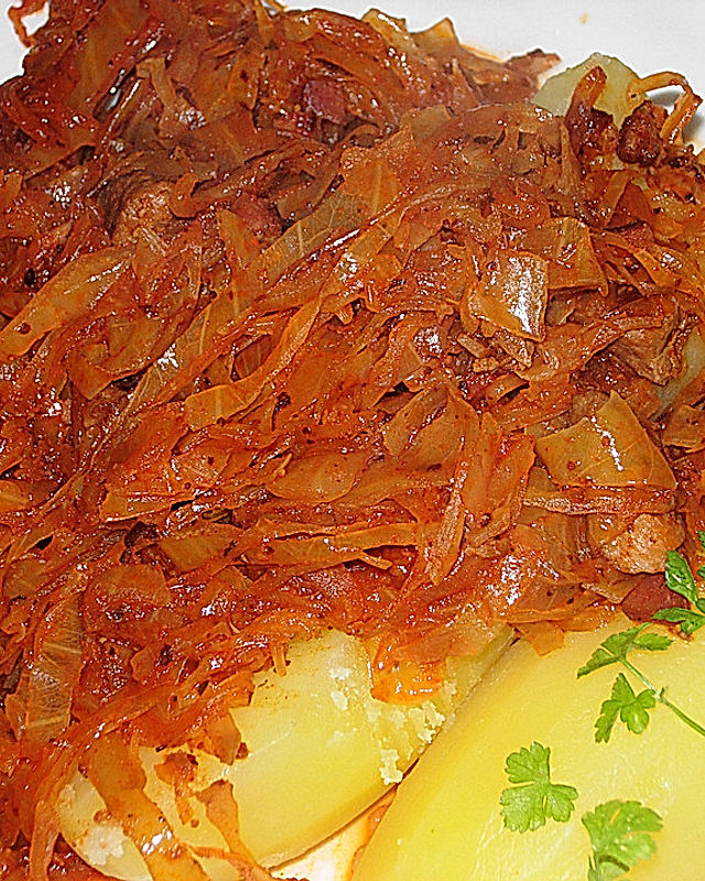 Bigosch, Fleischtopf mit Kohl und Sauerkraut