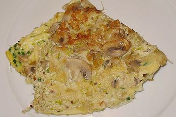 Omeletts mit Sprossen und Champignons