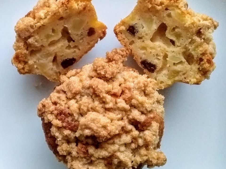 Marzipan - Apfel - Muffins mit Zimtstreuseln von mira-belle| Chefkoch