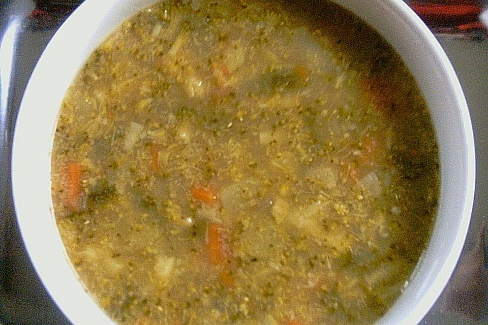 Dinkelgrieß - Brokkoli - Suppe