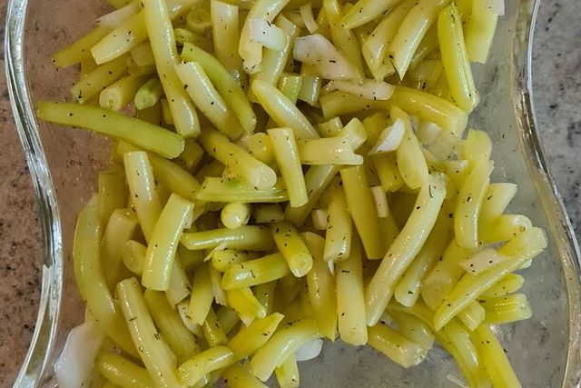 Gelber Bohnensalat Von Opakochtgut Chefkoch Rezept Bohnensalat