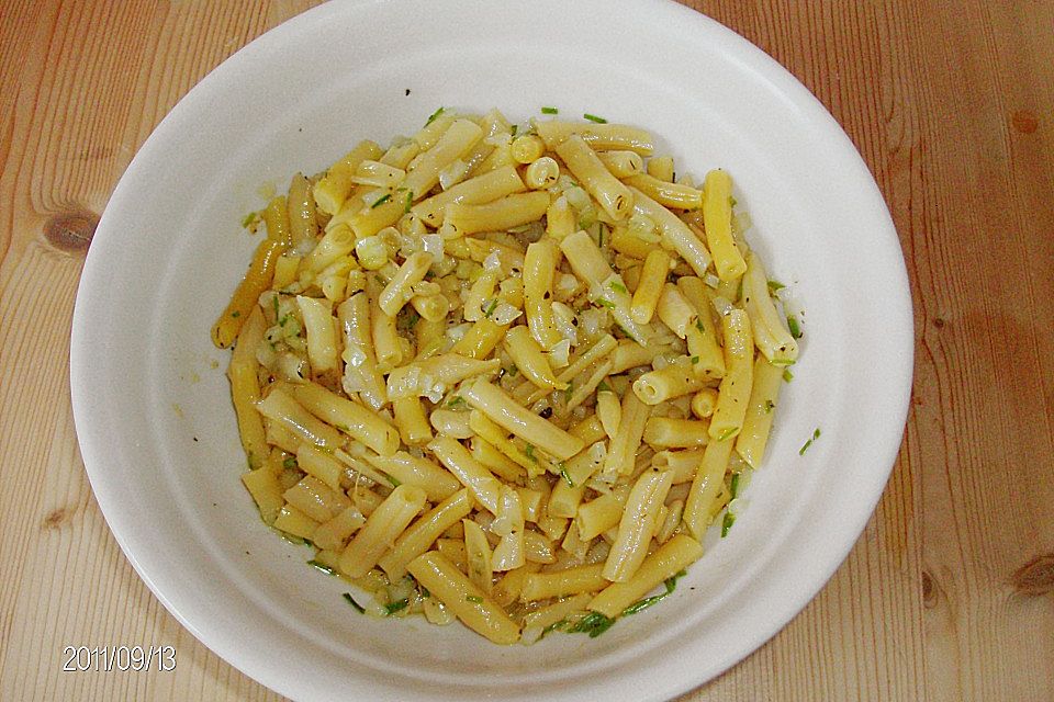 Gelber Bohnensalat