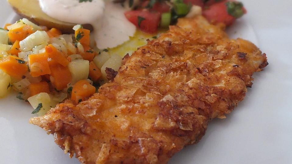 Minischnitzel mit Paprikachips - Panade von kleine-biene