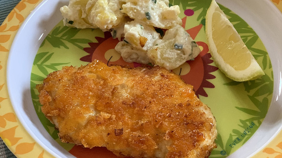Minischnitzel mit Paprikachips - Panade von kleine-biene