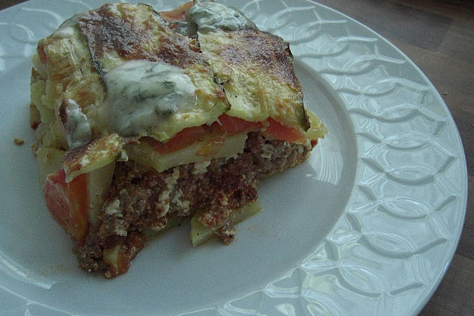 Toskanischer Auflauf mit Parmesanguss