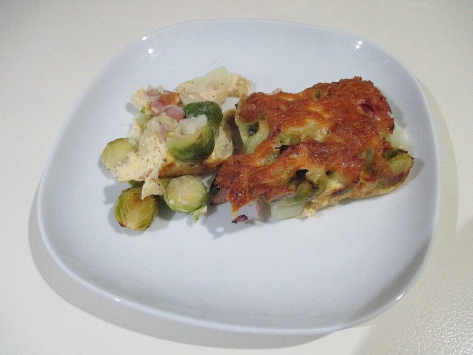 Rosenkohlgratin mit Schinken von approx| Chefkoch