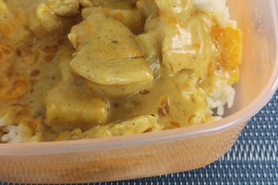 Curry - Hähnchen mit Reis