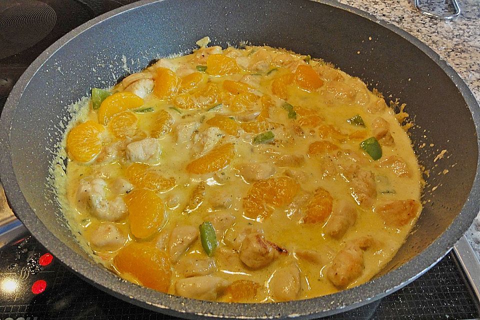 Curry - Hähnchen mit Reis