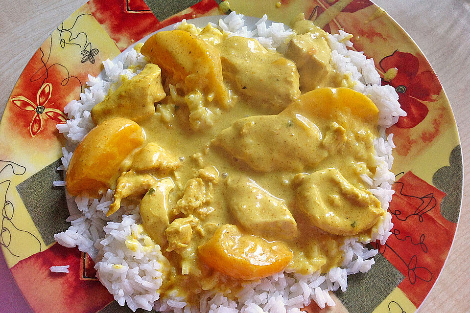 Curry - Hähnchen mit Reis