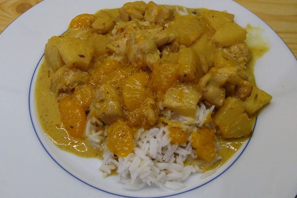 Curry - Hähnchen mit Reis