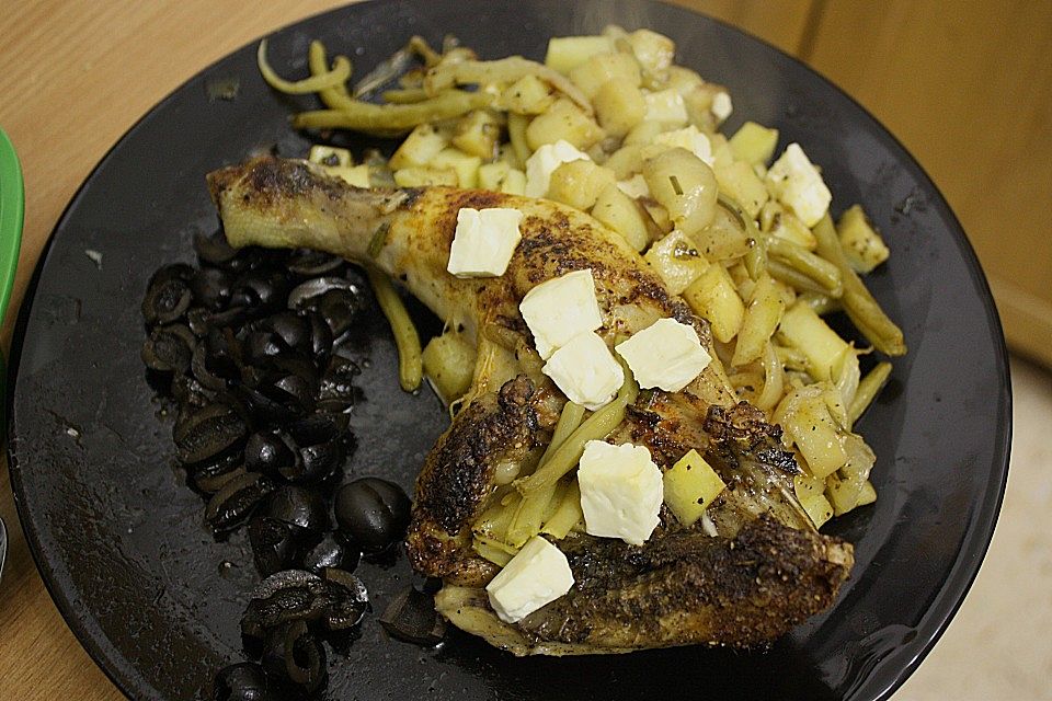 Griechische Hähnchenpfanne