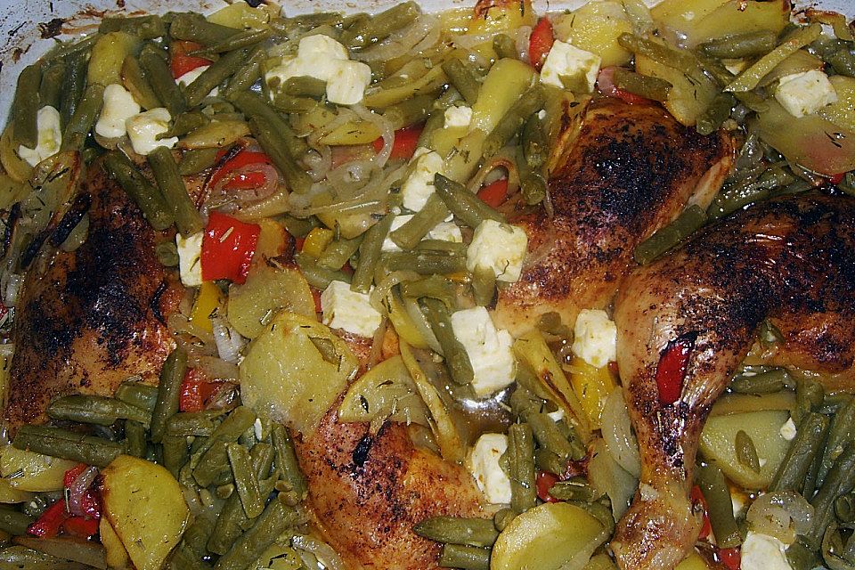 Griechische Hähnchenpfanne