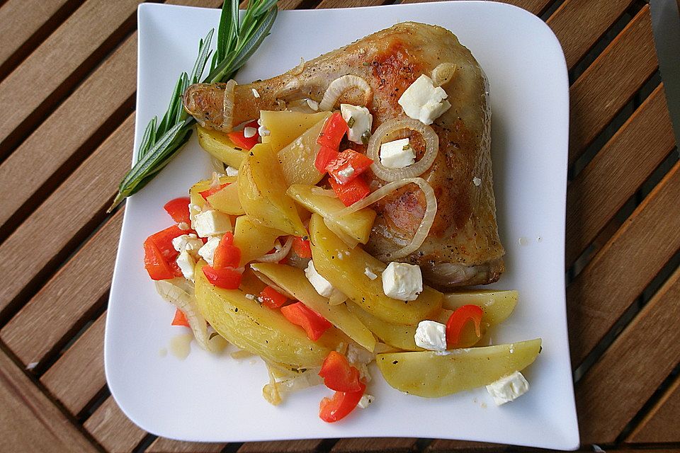 Griechische Hähnchenpfanne