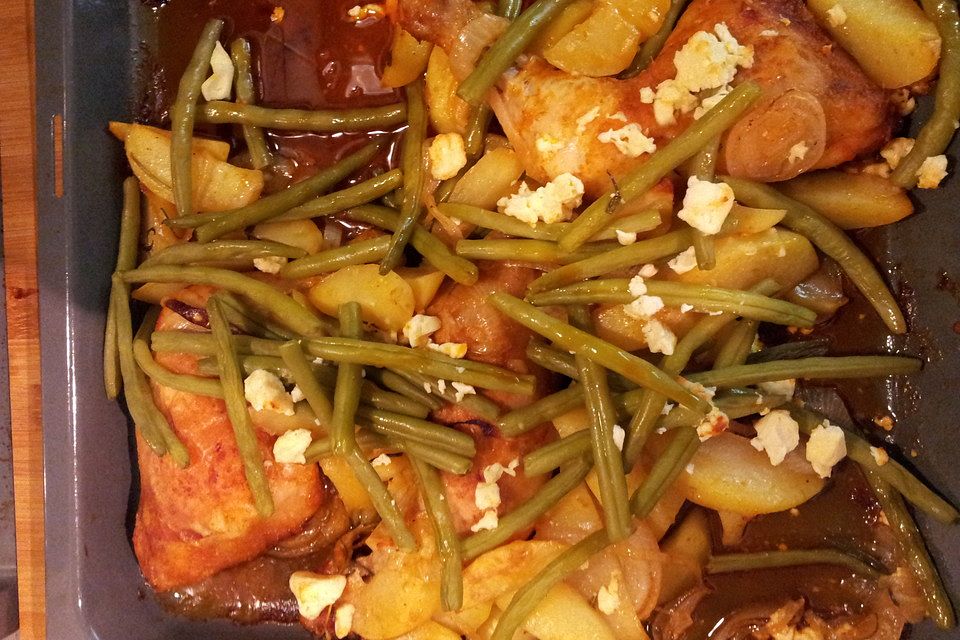 Griechische Hähnchenpfanne