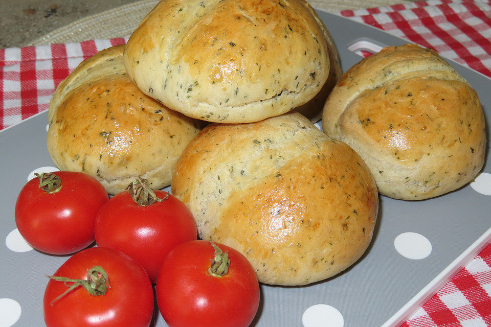 Rheinische Kräuterbrötchen