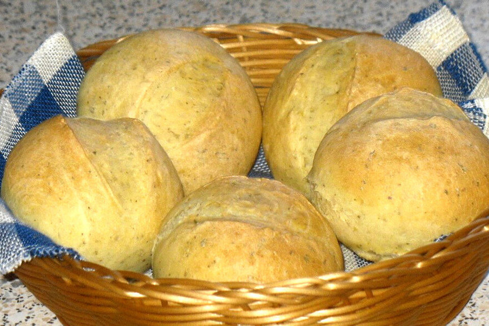 Rheinische Kräuterbrötchen