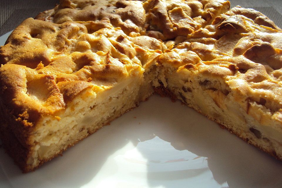 Schneller Rührteig - Apfelkuchen