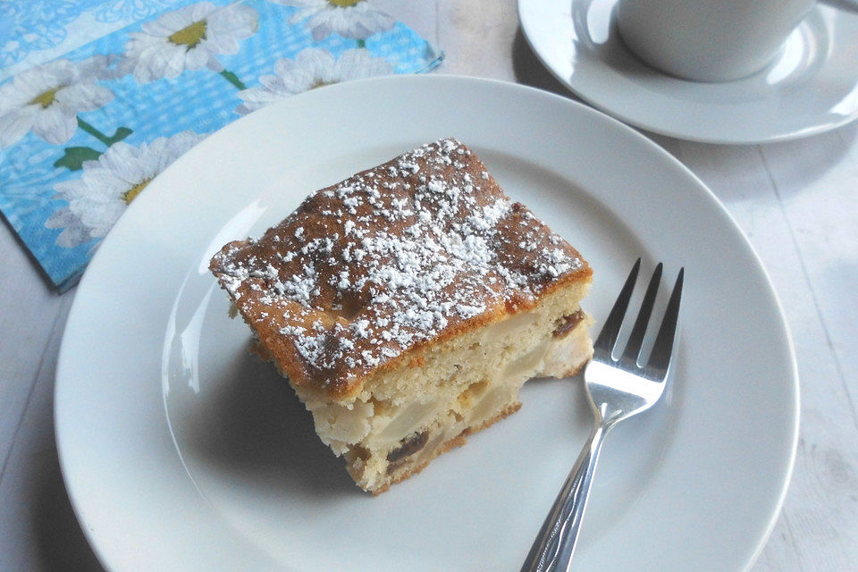 Schneller Rührteig - Apfelkuchen