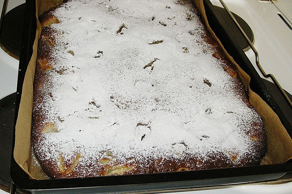 Schneller Rührteig - Apfelkuchen