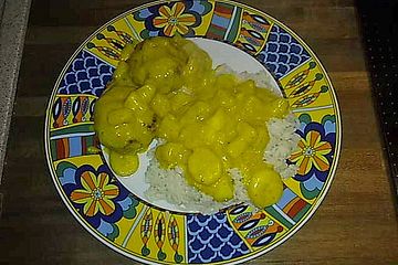 Frikadellen Mit Ananas Bananen Curry Sauce Von Tatho Chefkoch