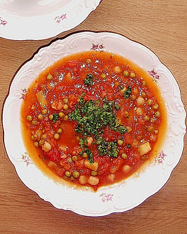 Erbsen - Gemüseeintopf auf türkische Art