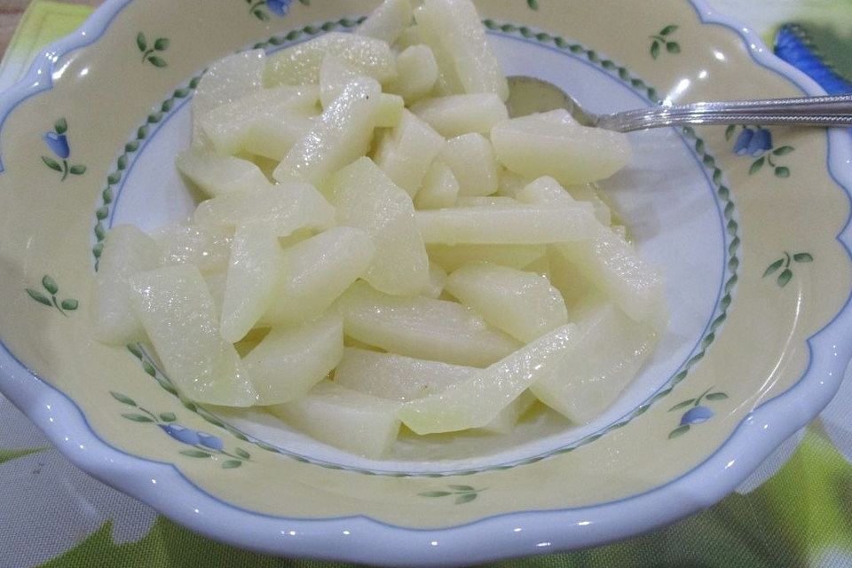 Kohlrabigemüse in Butter