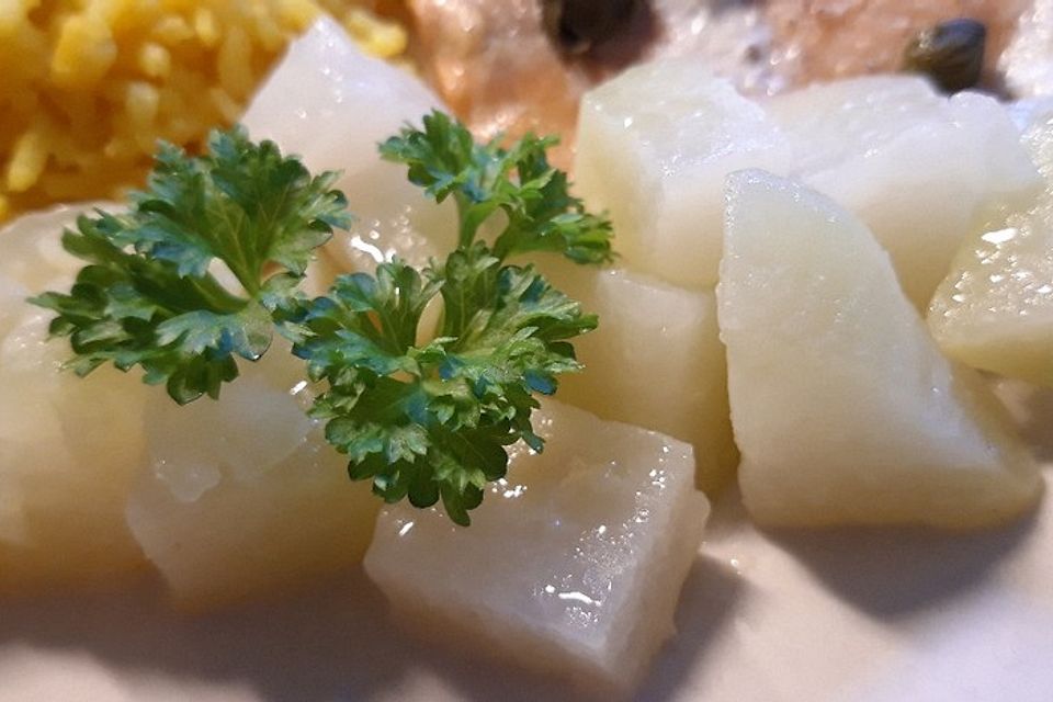 Kohlrabigemüse in Butter