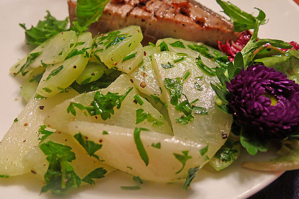 Kohlrabigemüse in Butter