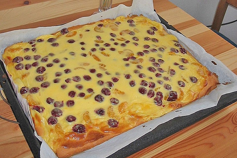 Kirsch - Schmand Blechkuchen