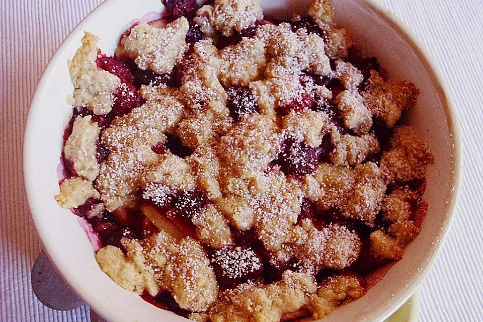 Apfel - Himbeer - Crumble