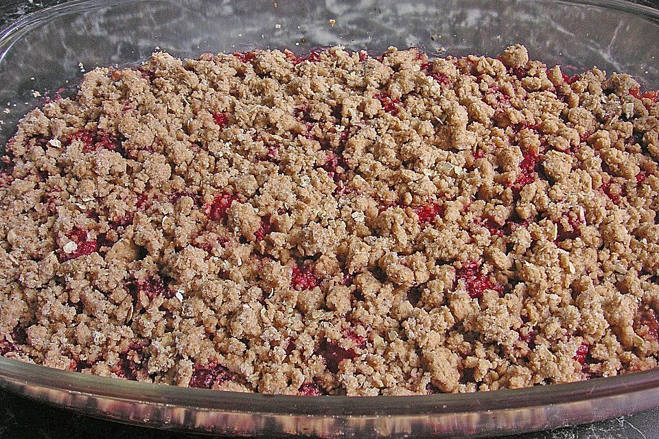 Apfel - Himbeer - Crumble