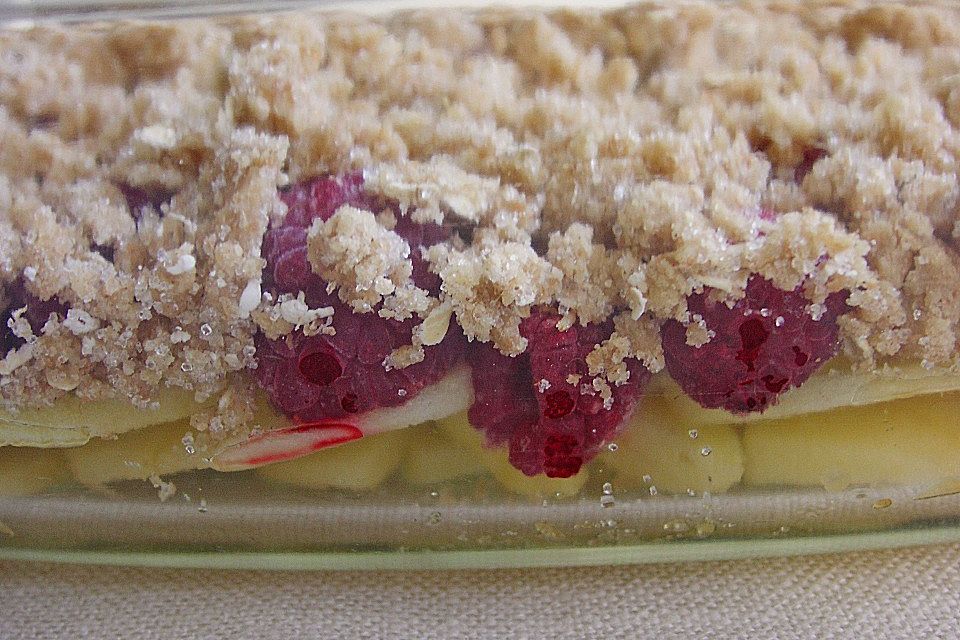 Apfel - Himbeer - Crumble