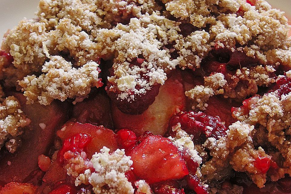 Apfel - Himbeer - Crumble