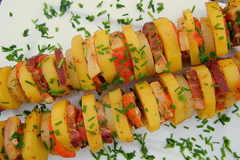 Kartoffelspieße für den Grill