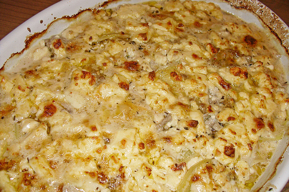 Hackfleisch - Schafskäse Gratin