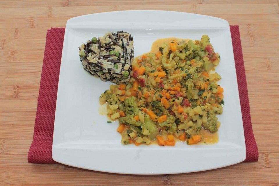 Gemüsecurry mit Romanesco