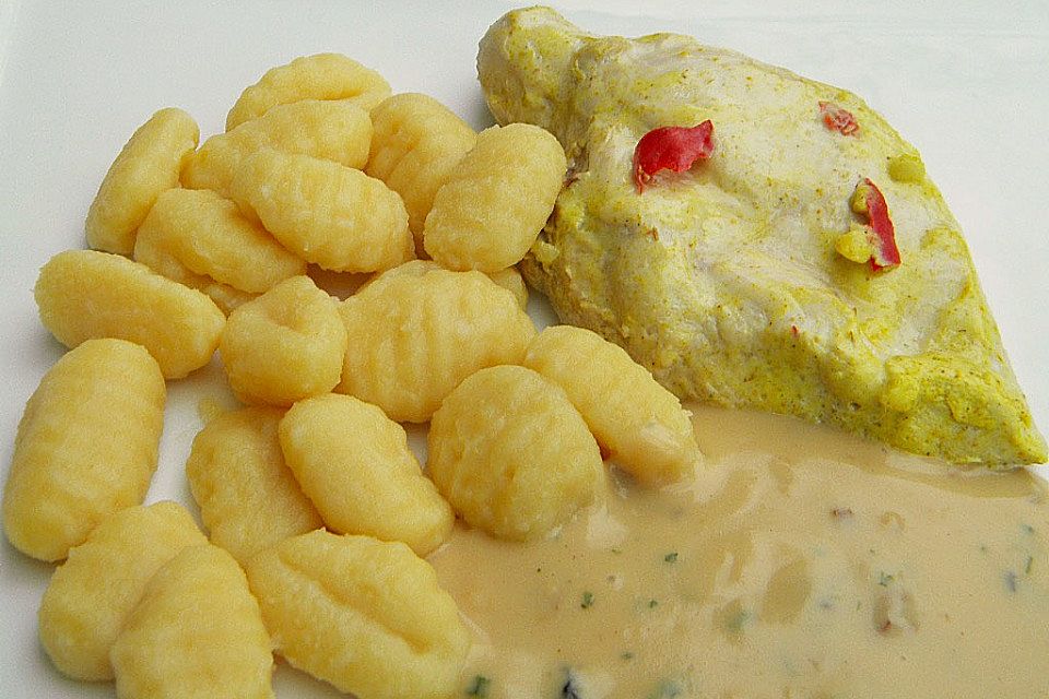 Hähnchenbrustfilet mariniert in Joghurt - Reiswein - Marinade