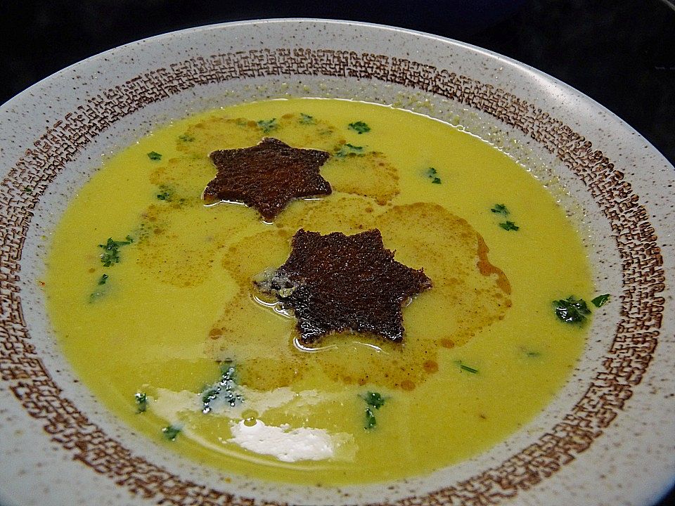 Peperoni - Senf Suppe mit Zimtcroutons von B-B-Q| Chefkoch
