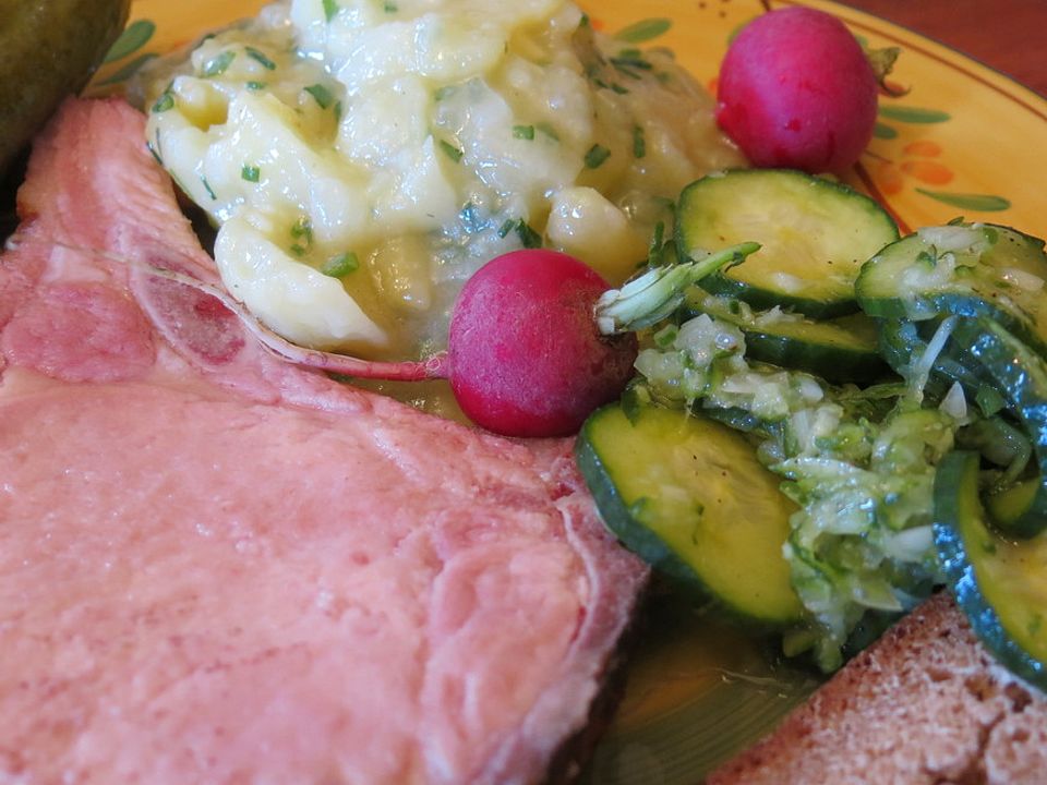 Warmes Kasseler mit buntem Kartoffelsalat von Balalaika | Chefkoch