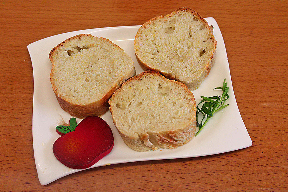 Sauerteig-Baguettes mit Maisgrieß