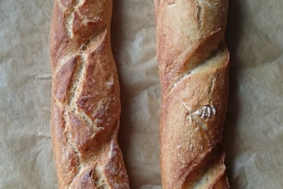 Sauerteig-Baguettes mit Maisgrieß