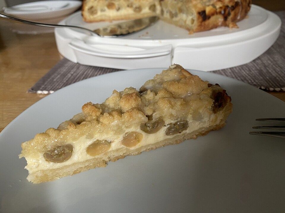 Stachelbeer - Streuselkuchen mit Quark von Friesin| Chefkoch