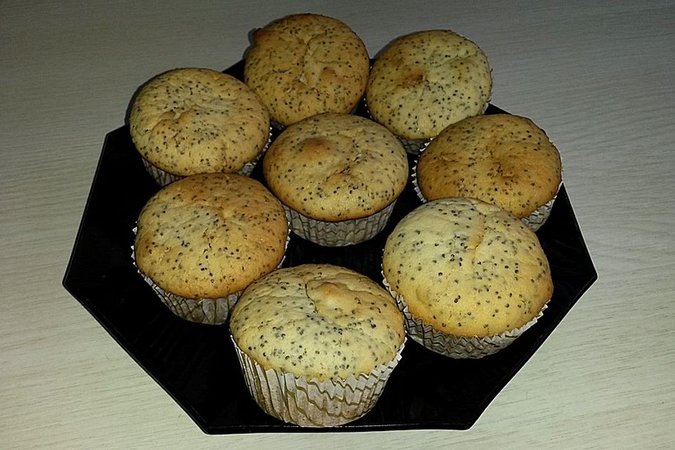 Mohn - Marzipan - Muffins