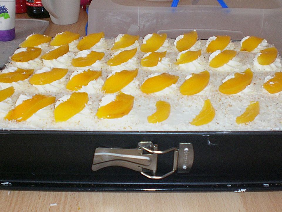 Kokos - Pfirsich - Torte von Gwendolyne83| Chefkoch