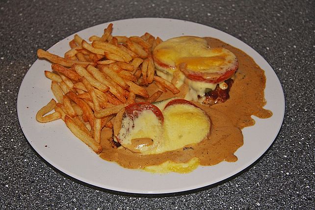 Schweinerückensteak überbacken an Senfsauce von Teddy01969| Chefkoch